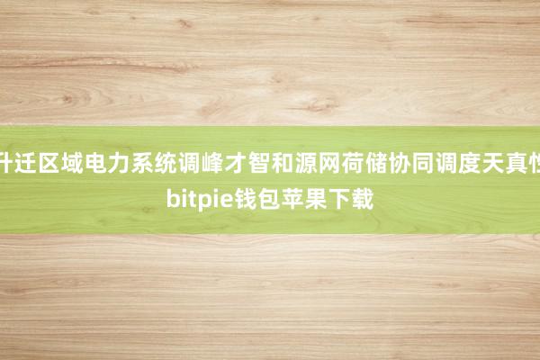 升迁区域电力系统调峰才智和源网荷储协同调度天真性bitpie钱包苹果下载