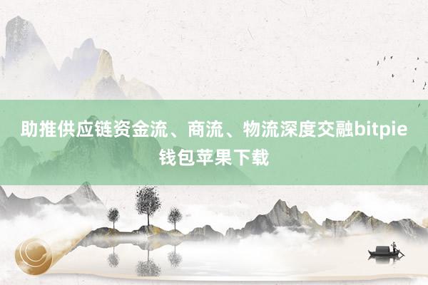 助推供应链资金流、商流、物流深度交融bitpie钱包苹果下载