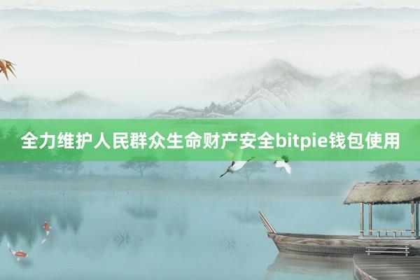 全力维护人民群众生命财产安全bitpie钱包使用