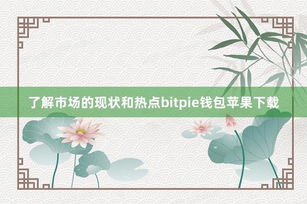 了解市场的现状和热点bitpie钱包苹果下载