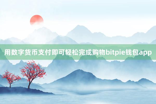 用数字货币支付即可轻松完成购物bitpie钱包app