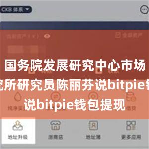 国务院发展研究中心市场经济研究所研究员陈丽芬说bitpie钱包提现